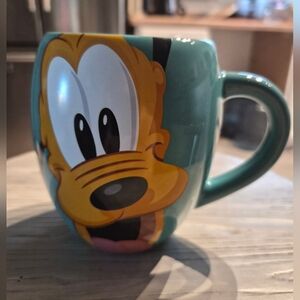 Disney Teal Ceramic Mug with Pluto Face